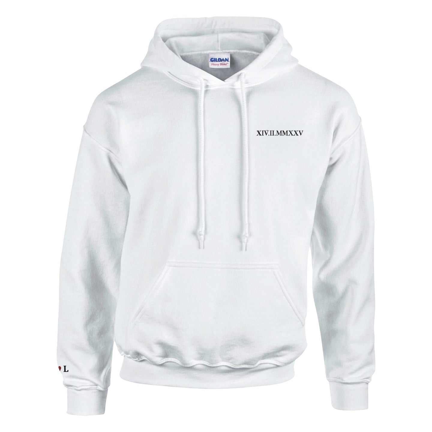 Romerska siffror - Personlig broderad hoodie - Obsessed